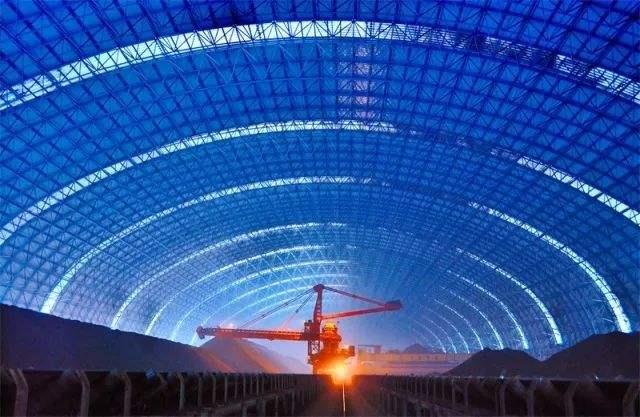 舞钢亿优钢构工程师为您解析原料场封闭技术的特点和类型